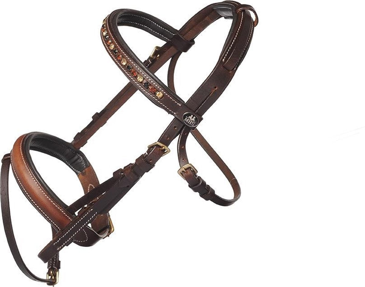 MHS Hoofdstel Infinity brown mini mini