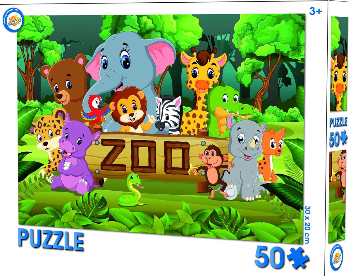 W&o Legpuzzel Zoo 25 X 18