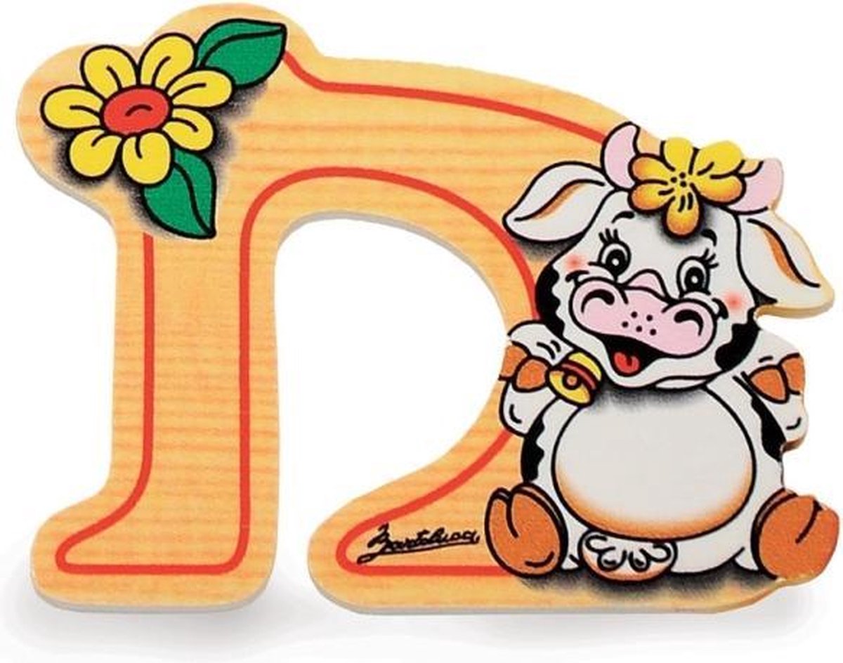 Alfabet letter hout groot D | Bartolucci