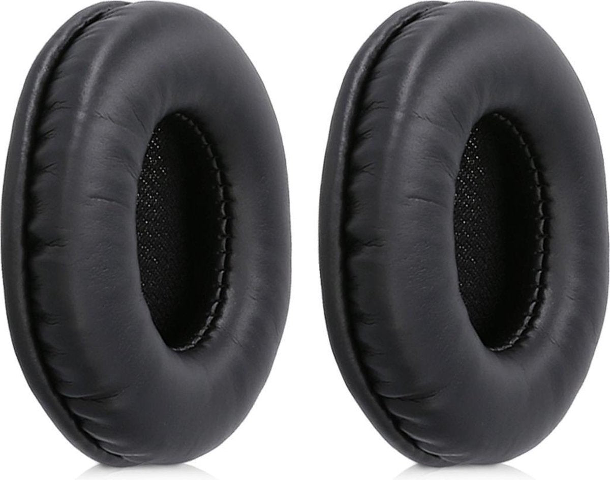 kwmobile 2x oorkussens voor AKG K518 /K518DJ /K81 /K518LE koptelefoons - imitatieleer - voor over-ear-koptelefoon - zwart