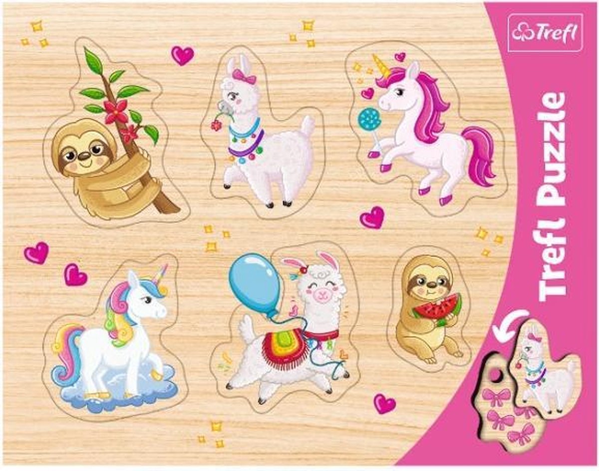Trefl Shape Puzzles 2 Pieces Animal Themes
