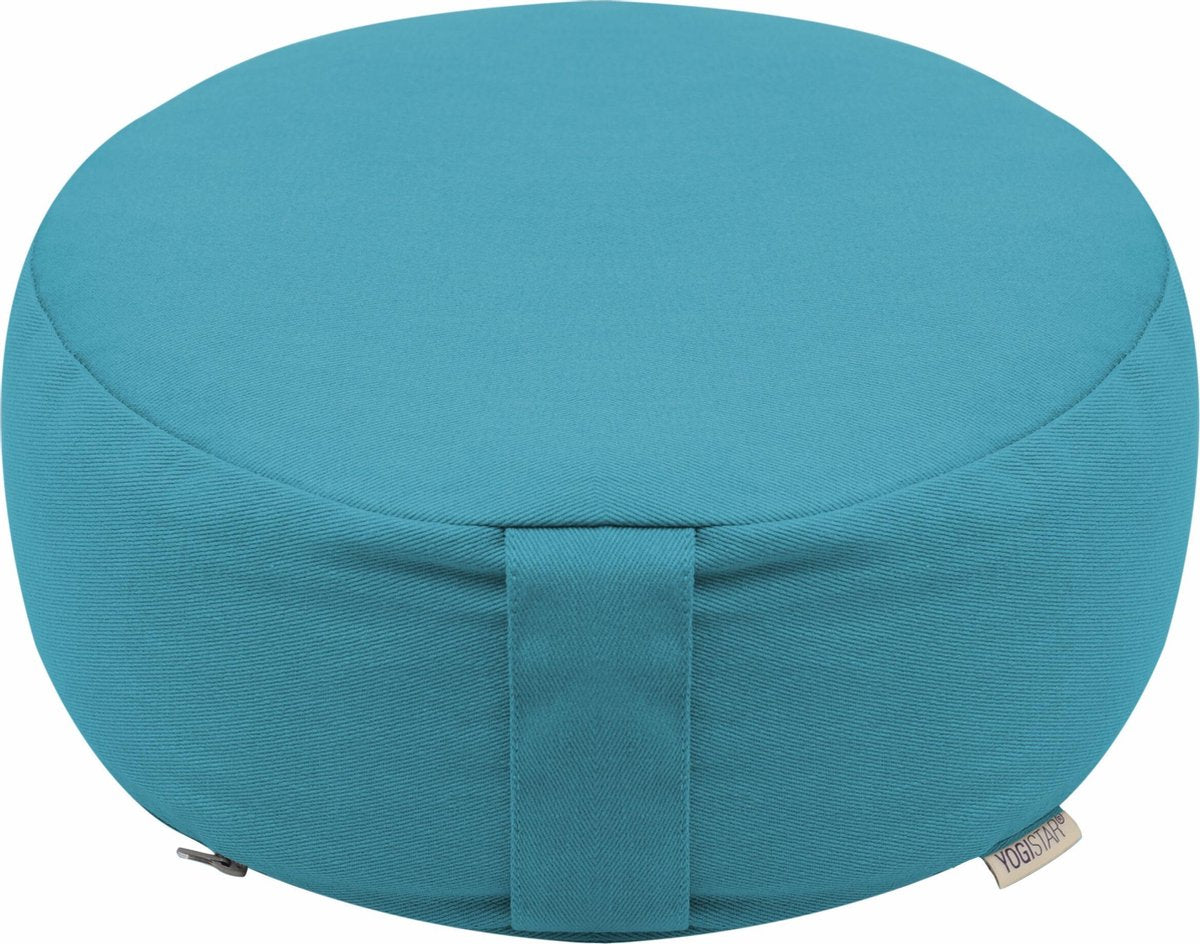 Meditation cushion - round - Dhyana petrol Meditatiekussen YOGISTAR