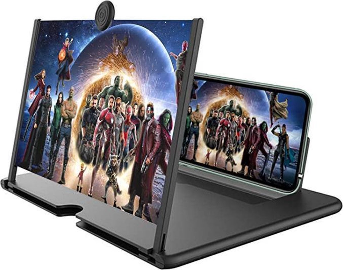 Vergrootglas voor smartphone telefoon beeldscherm vergroter projector - mini beamer - Schermvergroter smartphone screen amplifier - Alian®