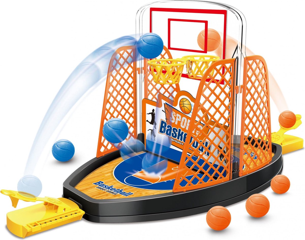 Luna Basketball Shoot 38 Cm Zwart/oranje