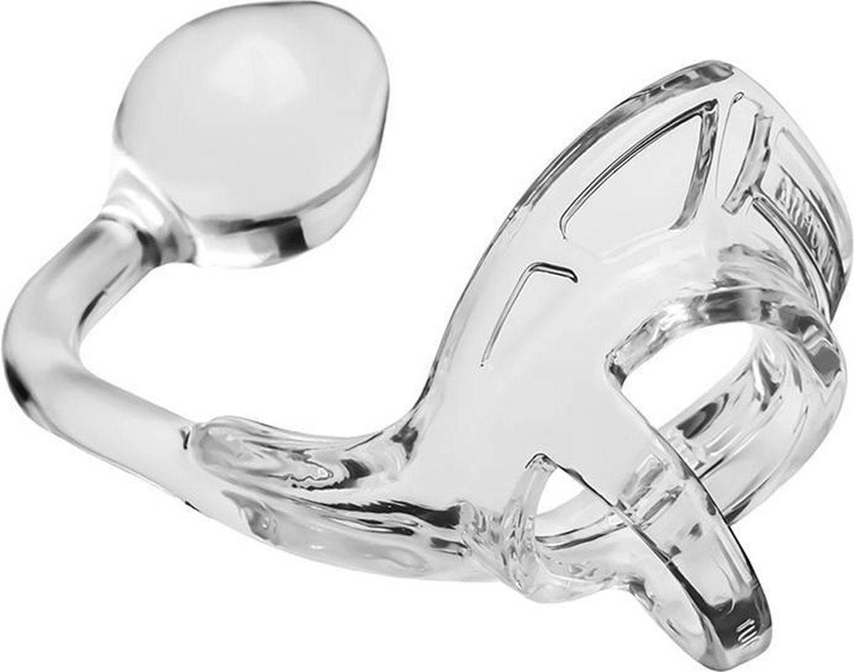 Armour Tug Lock - Medium Plug - Transparent - Cock Rings -