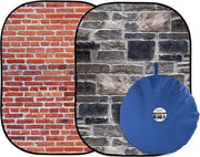 Lastolite Urban achtergronddoek 150x210cm - Rode & grijze stenen