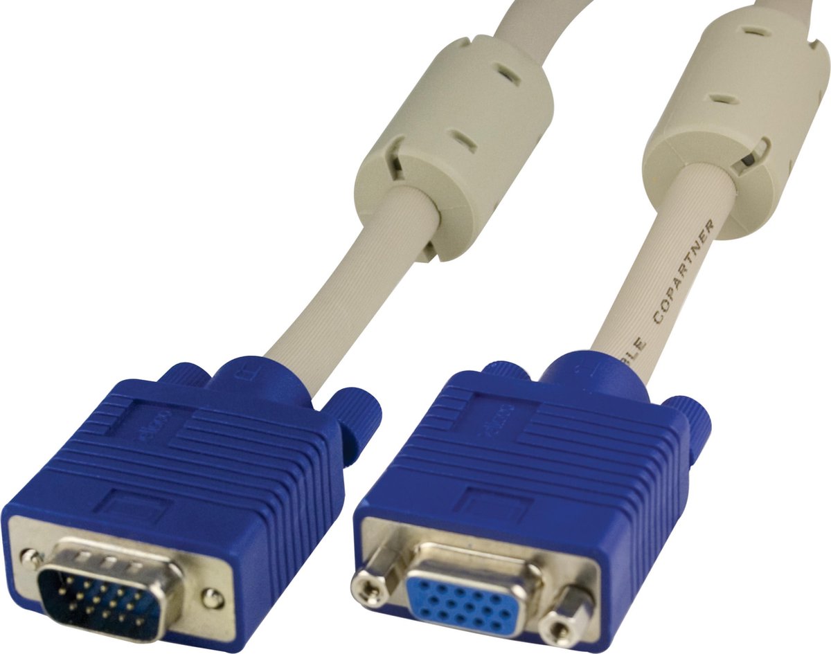 Deltaco RGB-4E VGA (D-Sub) male naar VGA (D-Sub) female - 20m