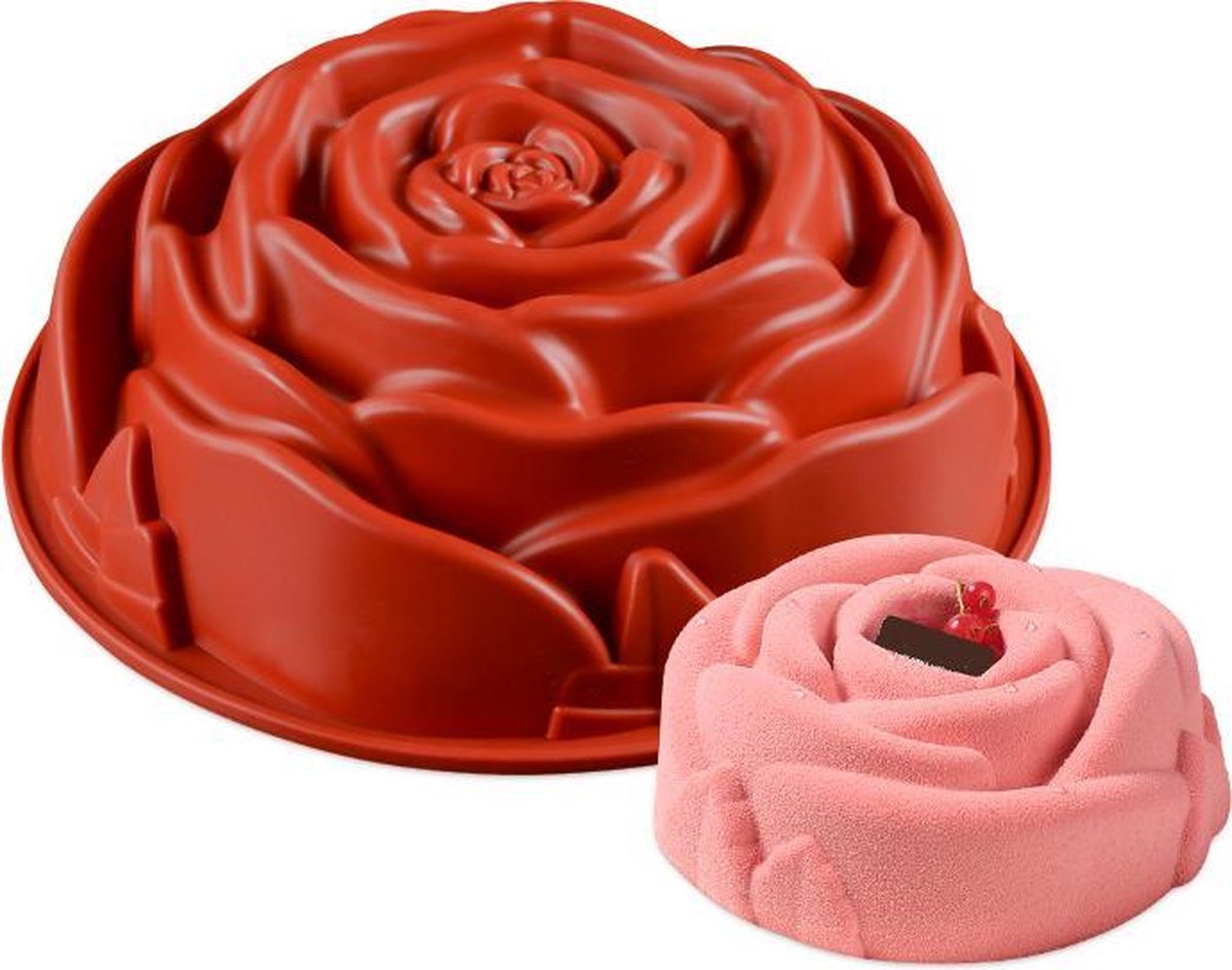 Bakvorm - Taartvorm met Rozen motief  - Siliconen Cakevorm