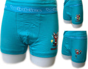 Embrator 2-stuks Jongens Boxershorts met opdruk turquoise 128/134