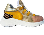 Gele Clic Veterschoenen Sand