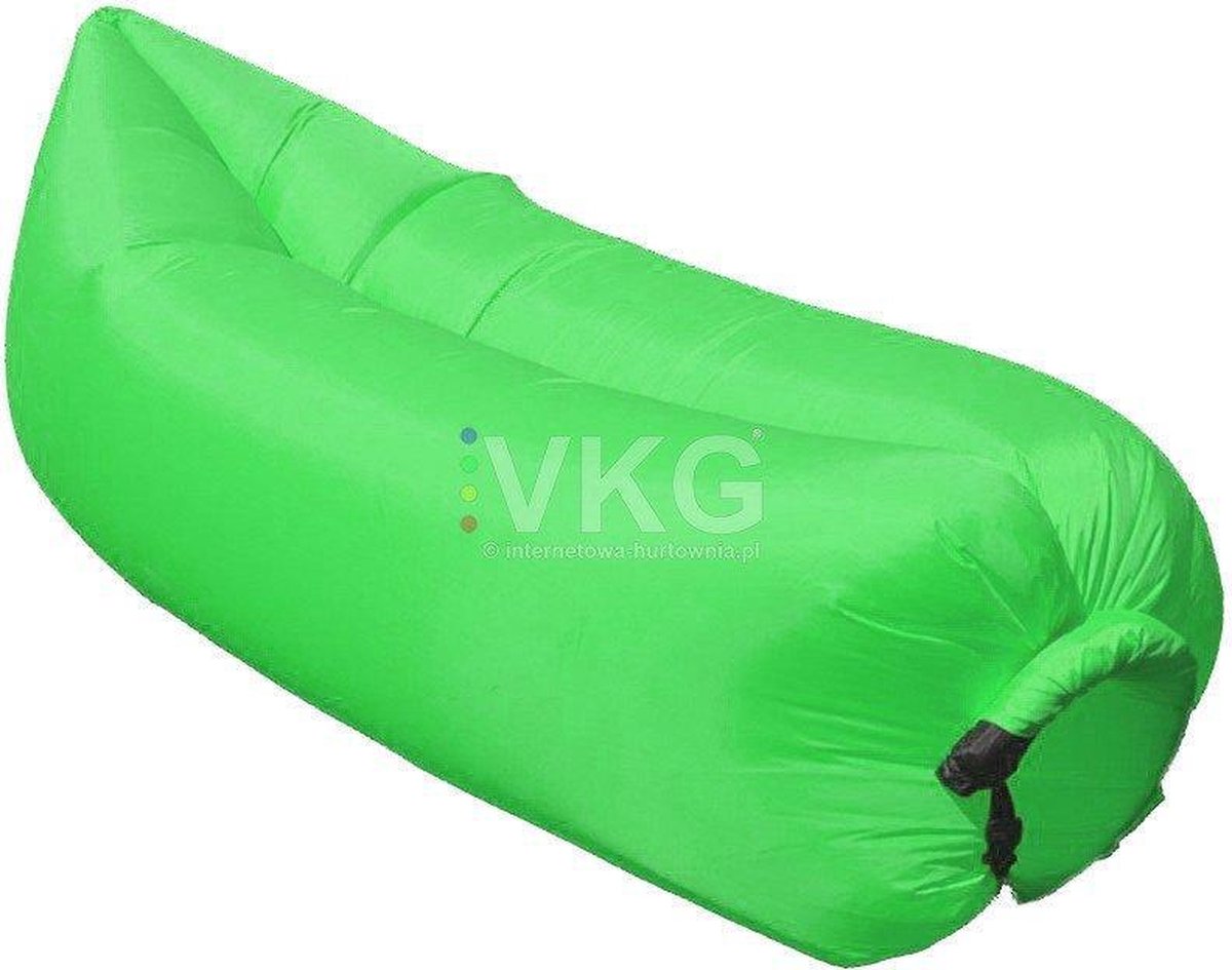 Air lounger - lucht lounger sofa matras GROEN- Zwembad- Strand- Luchtbed Airlounger