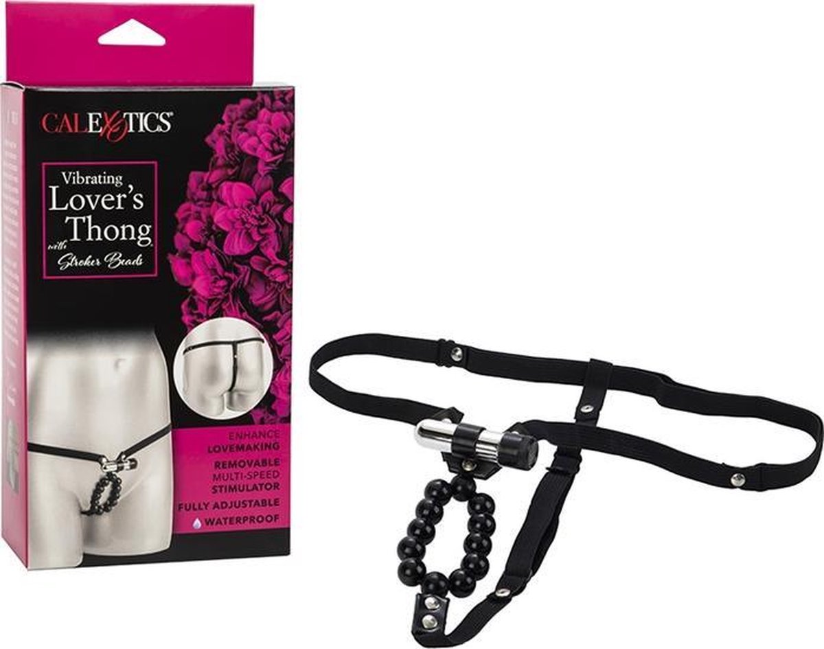 California Exotic Novelties Lovers Thong - Vibrerend Slipje - Zwart
