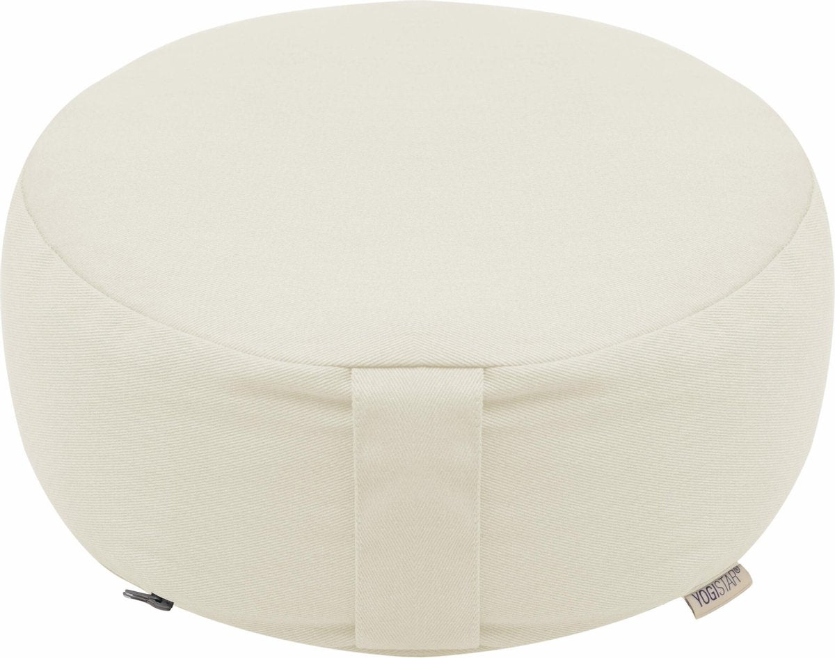 Meditation cushion - round - Dhyana ivory Meditatiekussen YOGISTAR