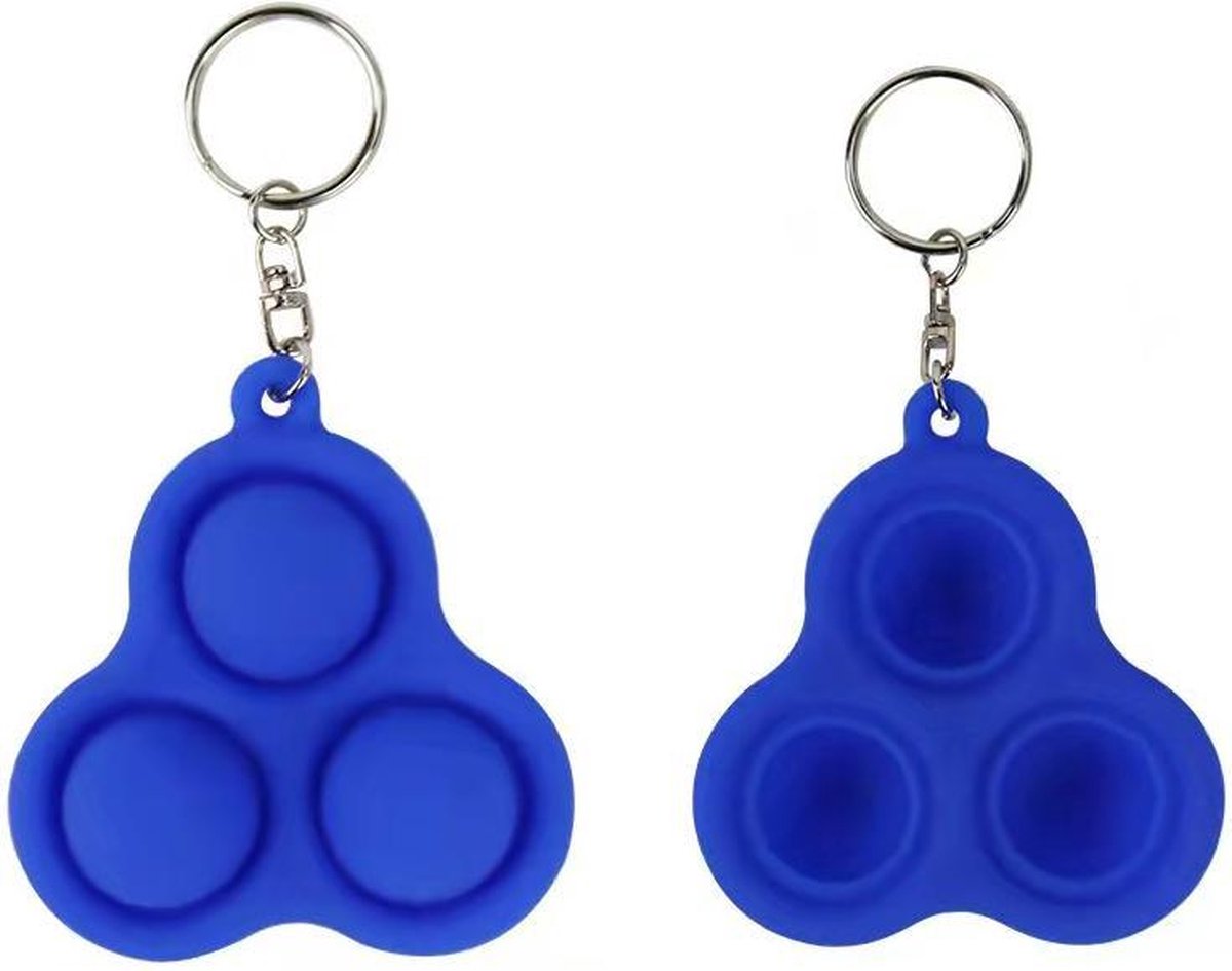 Simple Dimple - Fidget toy – Nieuwe Modellen - Bekend van TikTok - Driehoek - Blauw