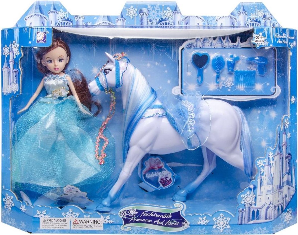 Prinses met paard en accessoires