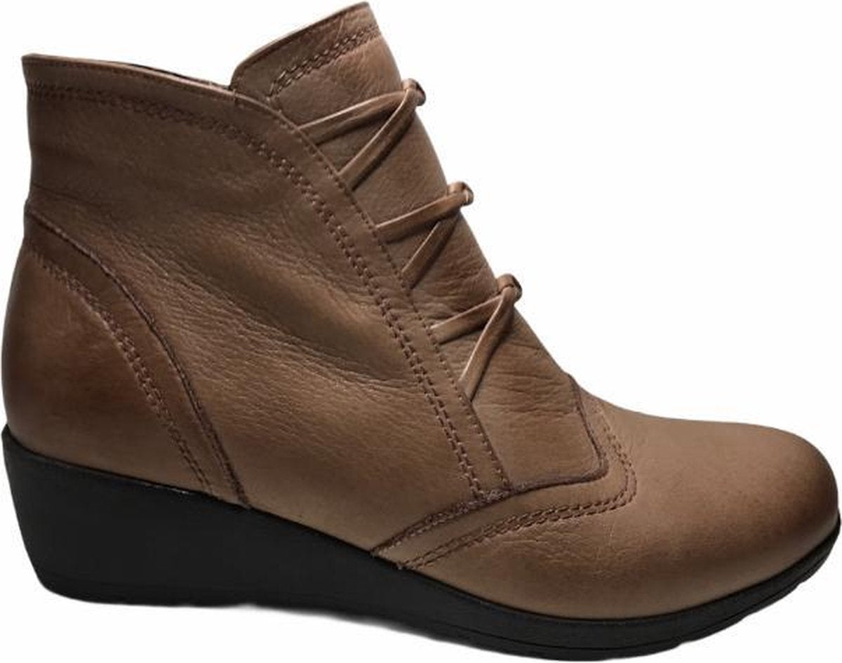 manlisa rits 3 knoopjes 5 cm sleehaklaarsje W232-4056 taupe mt 41
