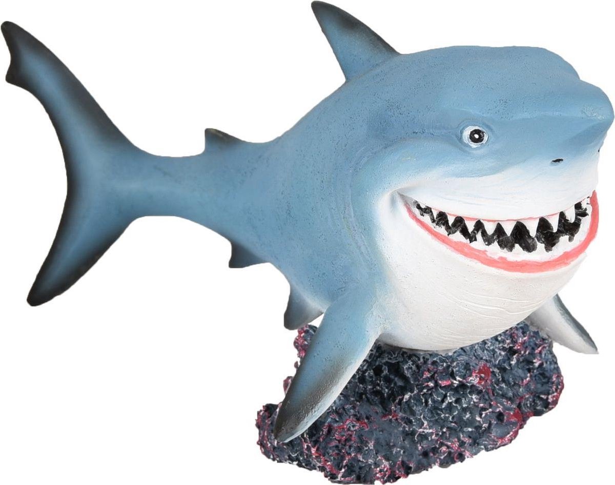 Aquarium decoratie Leto Haai - 14 x 7 x 7 cm