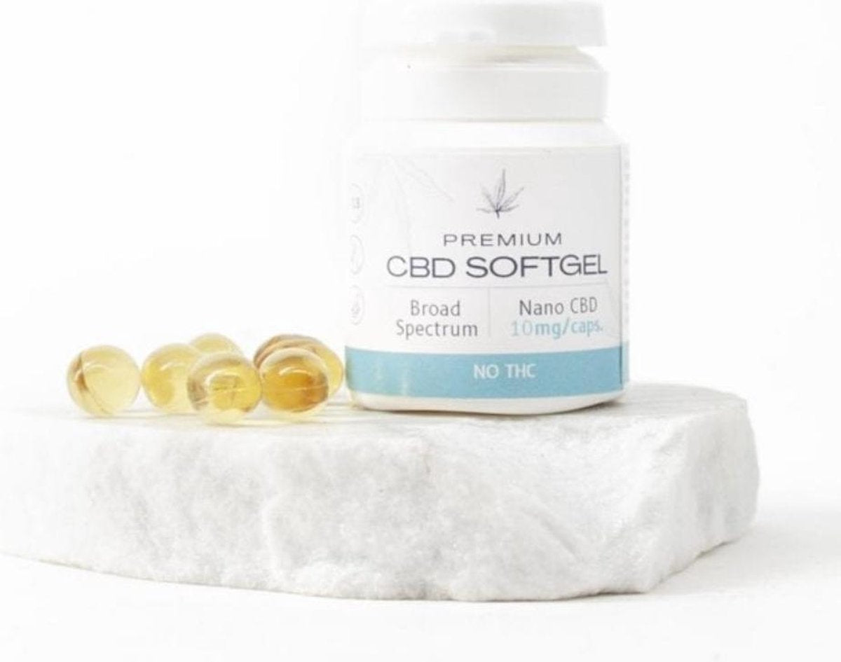 CBD Softgel Broad Spectrum 10mg Capsules - No THC | Geproduceerd in Nederland