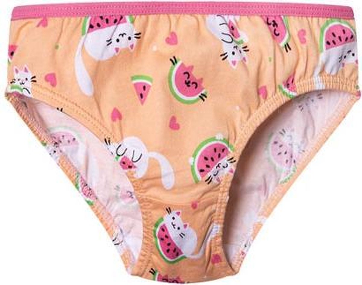 Good Mood Meisjes Slip - Watermeloen Kat - 122/128
