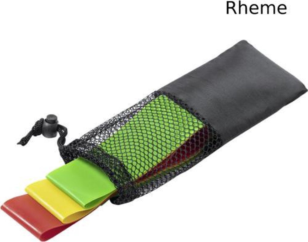 Weerstandsbanden - Set van 3 - Resistance band - Elastisch - Fitnessband - Rheme