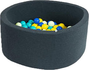 Ronde Ballenbad 100x40 Smart Grafiet - Ballenbad baby - Ballenbad Rond - Ballenbad Misioo - Ballenbak baby - Ballenbak - Luxe ballenbak voor kinderen - Luxe ballenbad voor kinderen - Ballenbad
