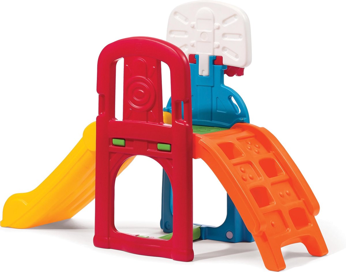 Step2 Speeltoestel Game Time Sports Climber - Glijbaan - Basketbal - voetbal - Incl. bal