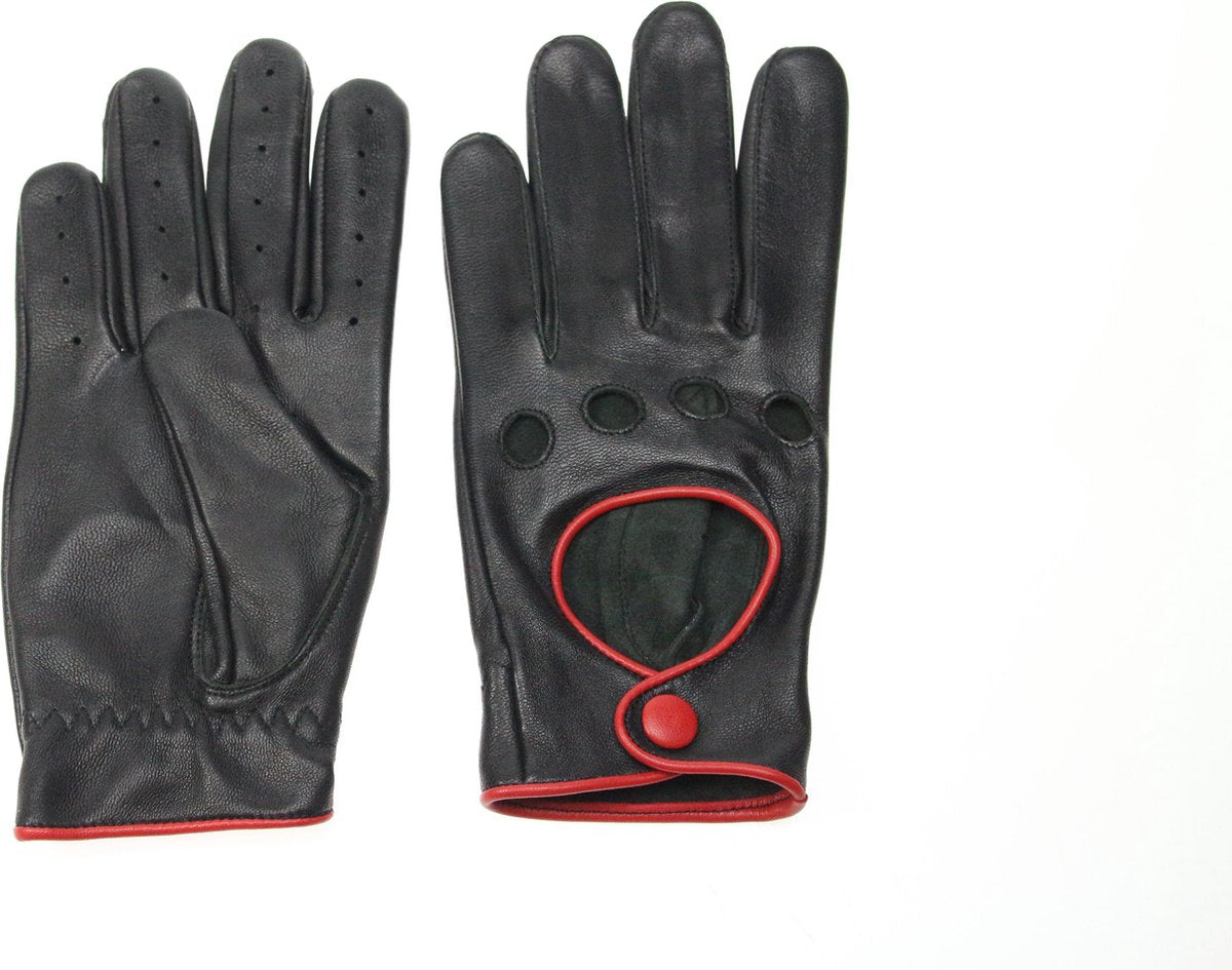 Premium racing gloves zwart-rood maat XL