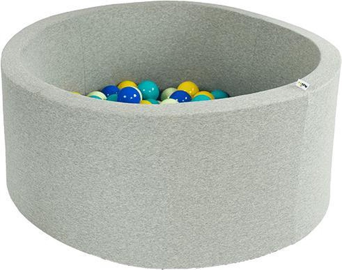 Ballenbak XL rond 100x40 lichtgrijs Misioo