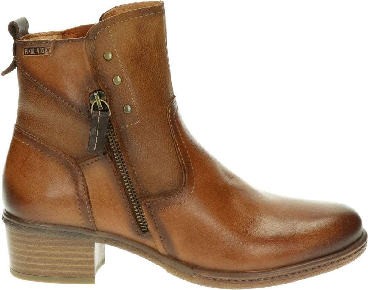 Pikolinos Zaragoza dames enkellaars - Cognac - Maat 36
