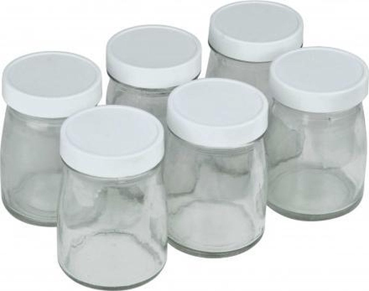 Cuisinart Yoghurtpotjes verpakt per 6 stuks glazen potjes YM400E yoghurtbereider
