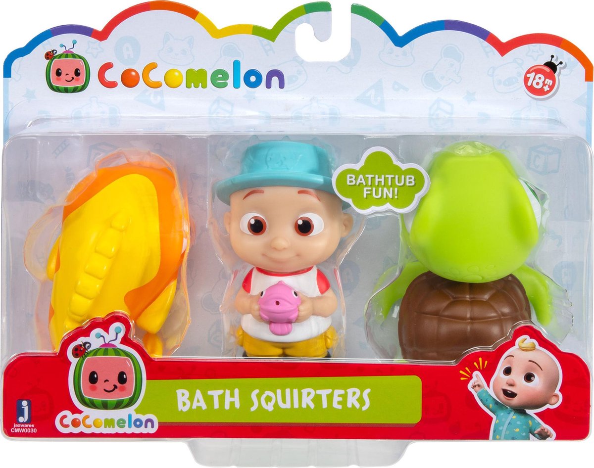CoComelon Bath Squirters Fish Turtle & JJ