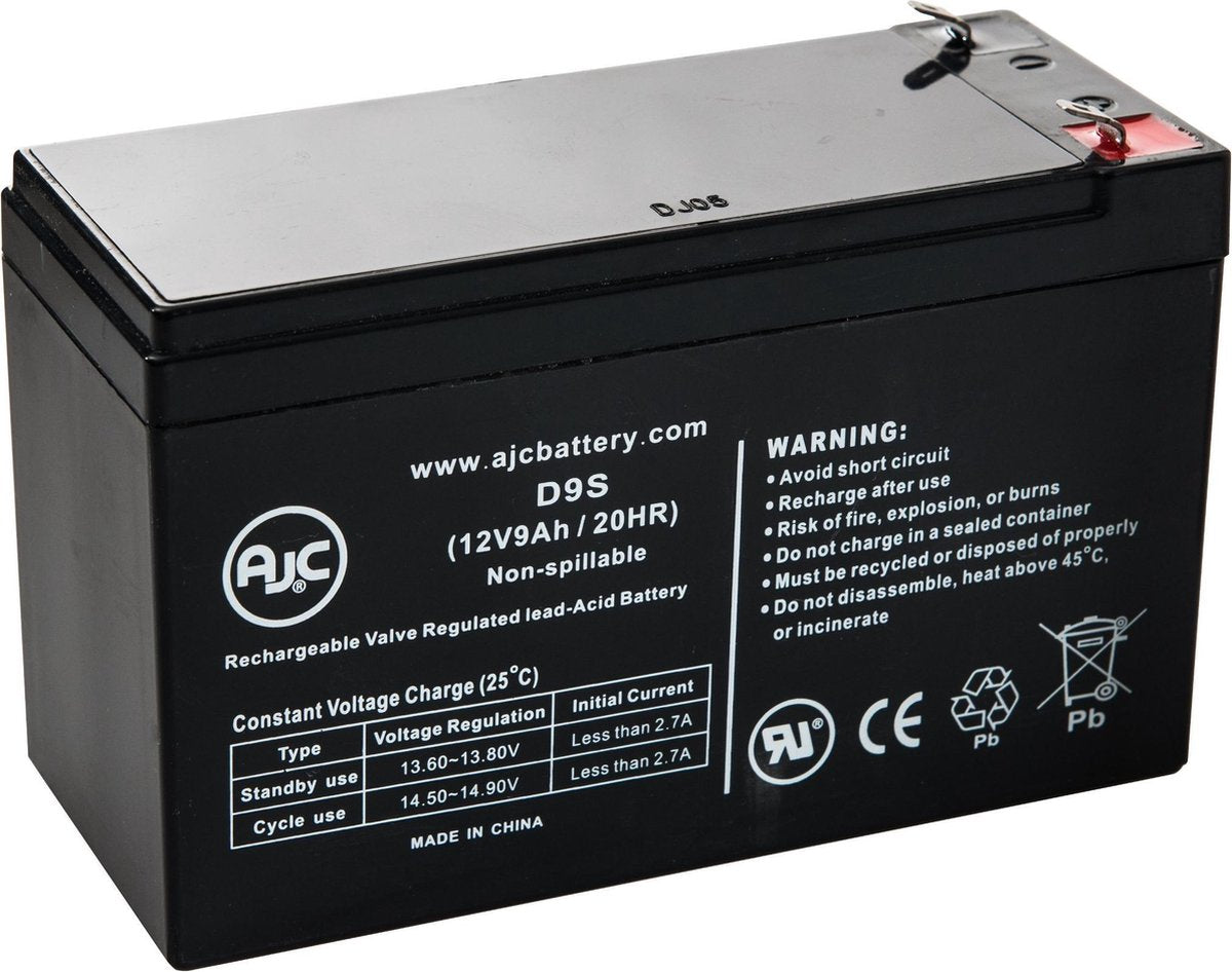 Belkin F6H650 12V 9Ah UPS Noodstroomvoeding Accu - Dit is een AJC-merkvervanging