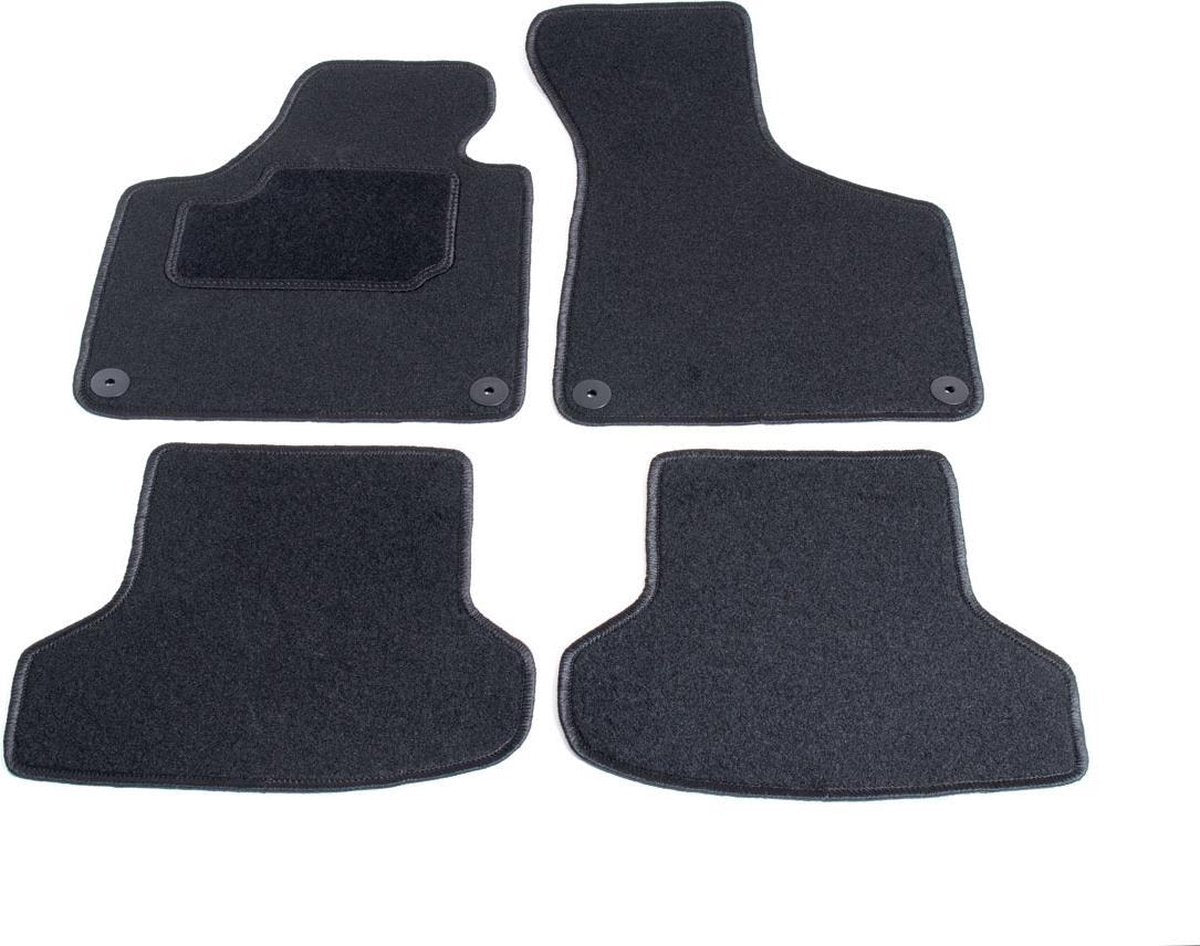 Automatten op maat - zwart stof - geschikt voor Audi A3 8P cabriolet 2005-2013
