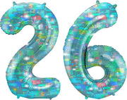 Cijfer 26 Galactic Aqua (86cm)