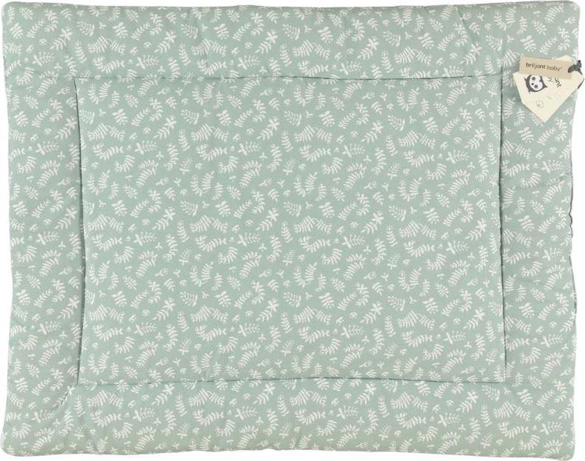 Briljant Baby - Boxkleed - Botanic Organic - Stonegreen - 80 x 100 cm - 100% organisch katoen