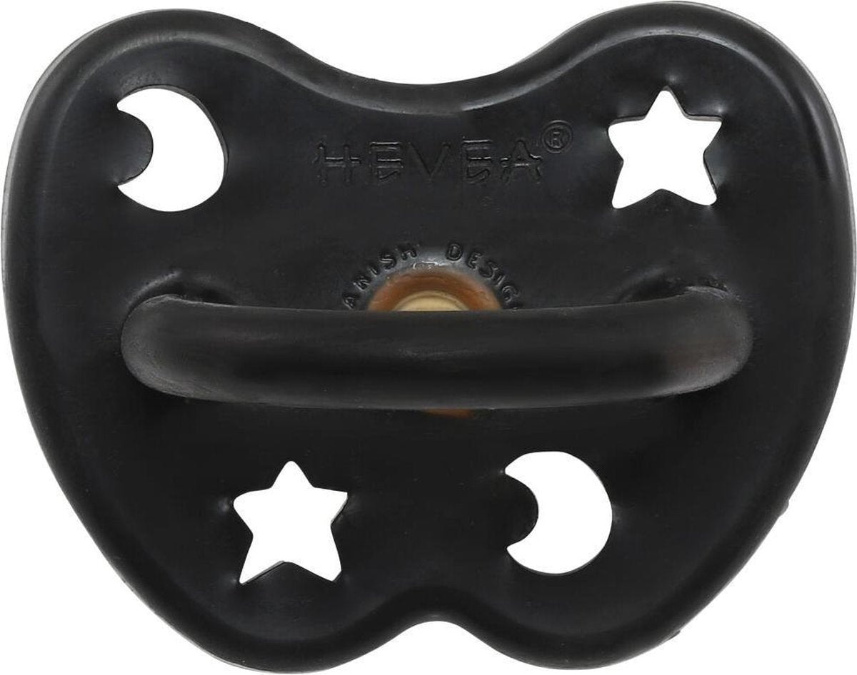 HEVEA speen rond Outer Space Black 3-36 mnd