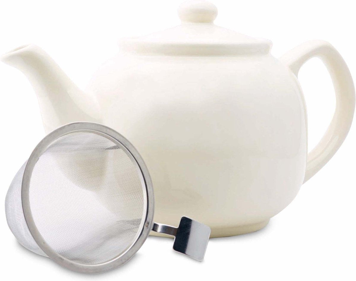 Theepot Soft Cream - Theepot met filter - 1200 ml