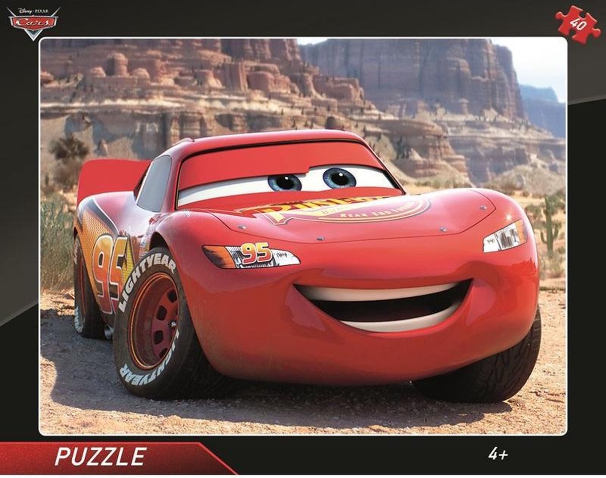 Cars Frame puzzel MCQueen