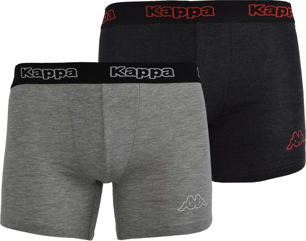 Kappa - Boxer 2 Pack - Zwart - Heren - maat  S