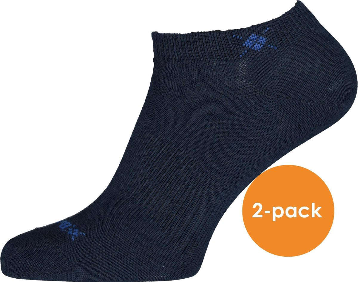 Burlington Everyday 2-Pack Sneakersok Dames 22051 - Blauw 6120 marine Dames - 36-41