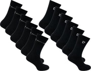 Pierre Cardin - Heren Sokken 12-Pack Casual-Sport Sokken - Zwart - Maat 39-42