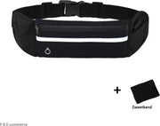 hardloop heuptas - running belt - hardloop - sport telefoonhouder - heupriem - heupband – heuptasje - Zwart