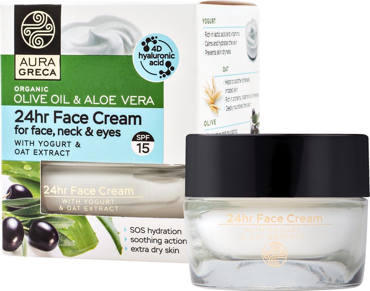 Aura Greca Gezichtscrème voor de Droge Huid SPF15
