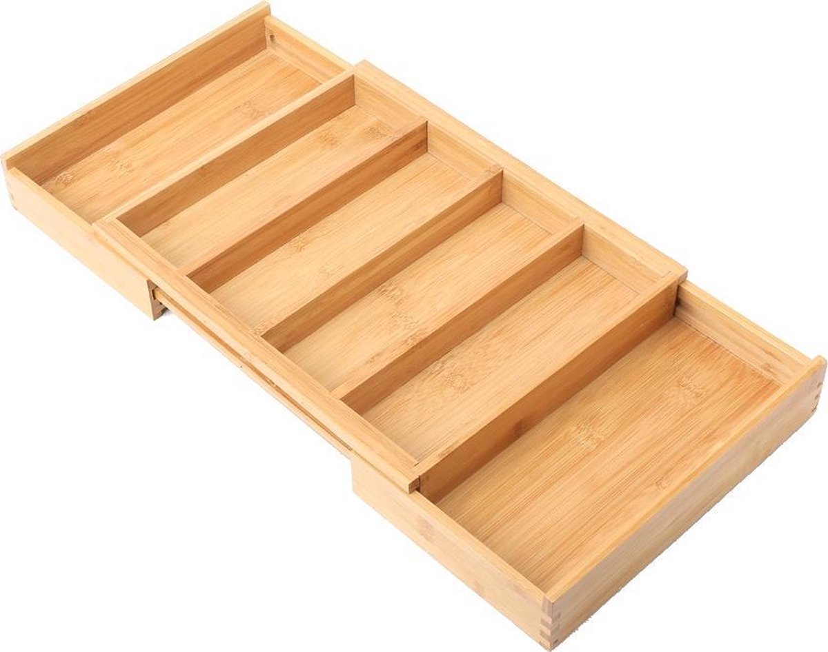 Houten bestekbak uitschuifbaar | 3 varianten