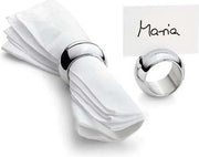 Philippi MOON Servetringen - set 4 stuks - Edelstaal - Zilver