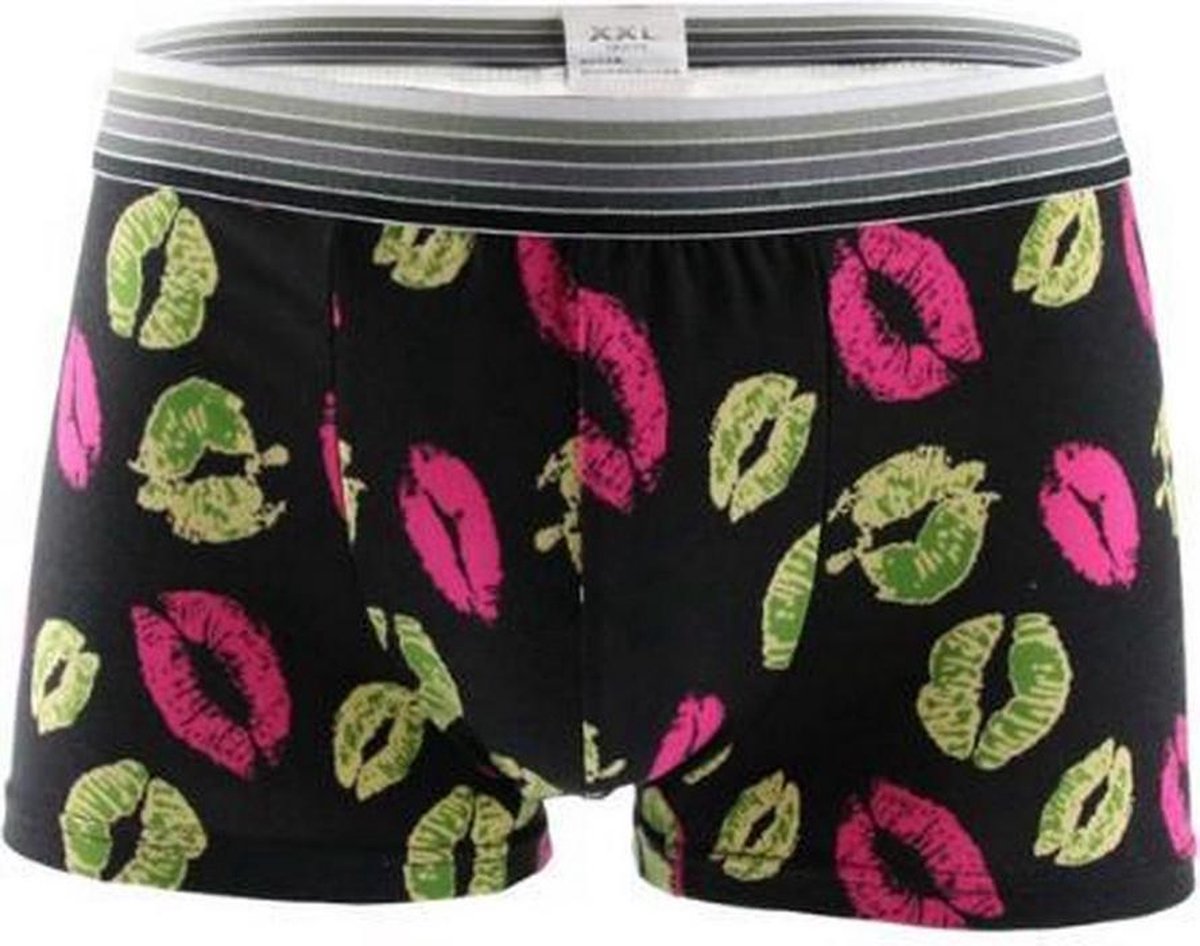Fun Boxershort Neon Kiss / Mondjes (30067)