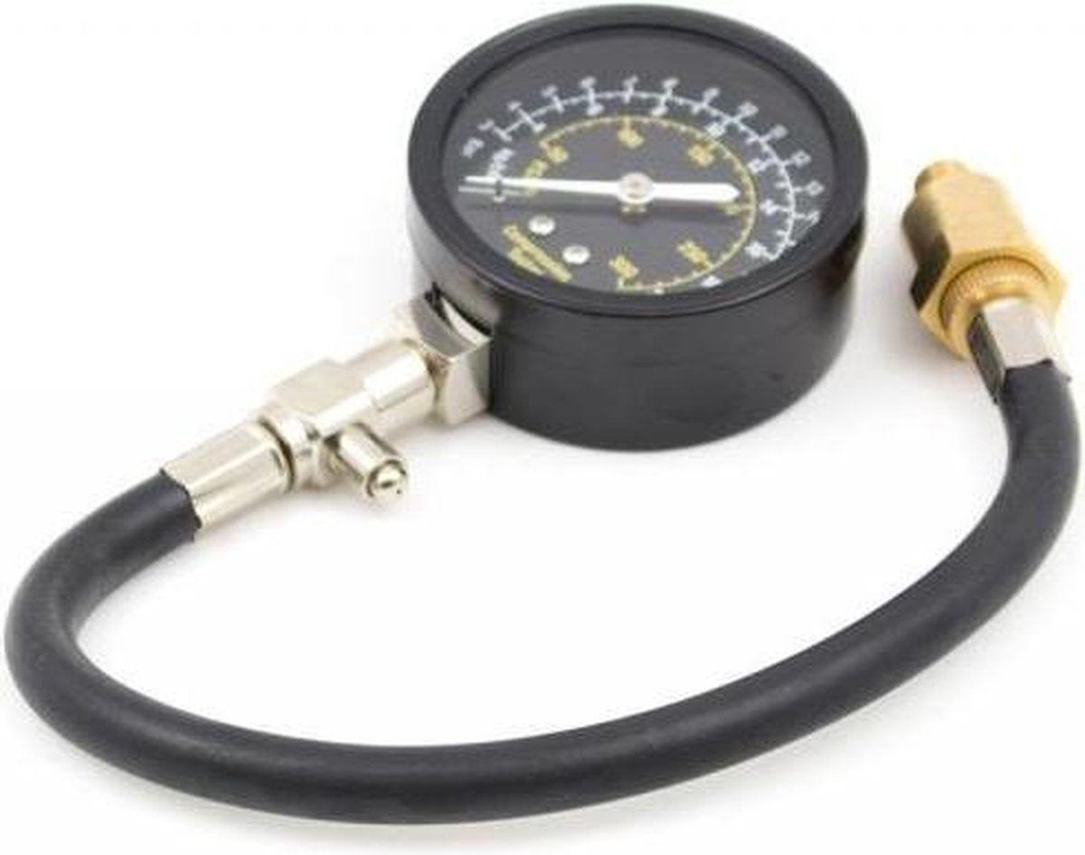 BGS Compressiemeter - Auto - Motor 12 mm en 14 mm Adapter - BGS8236