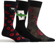 OZONE | Set van 3 Heren sokken | Novelty Collection | Unisize | Comfort en stijl | Geschenkset | Safe Sock