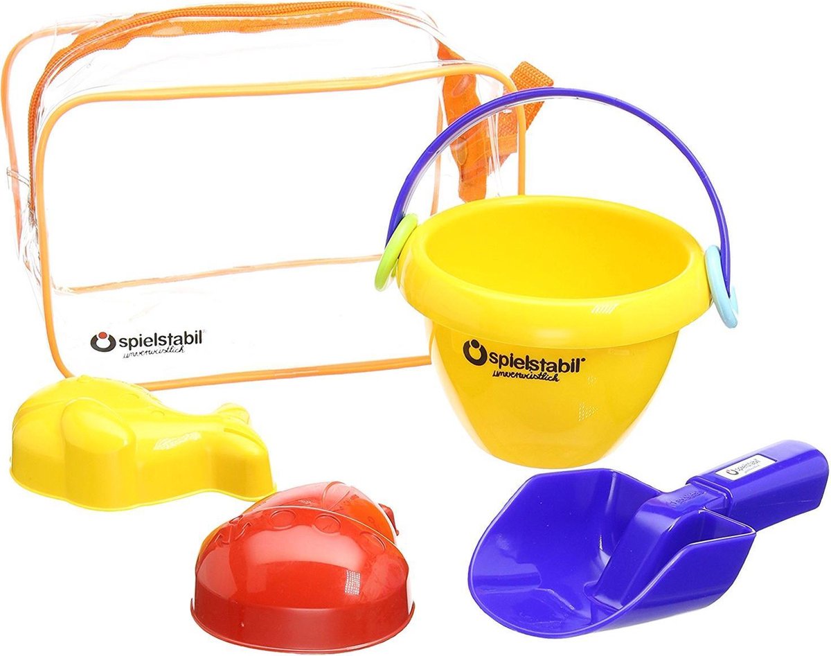 Spielstabil 4-Piece ""Sand Play"" Baby - Set classic in Zipper Bag