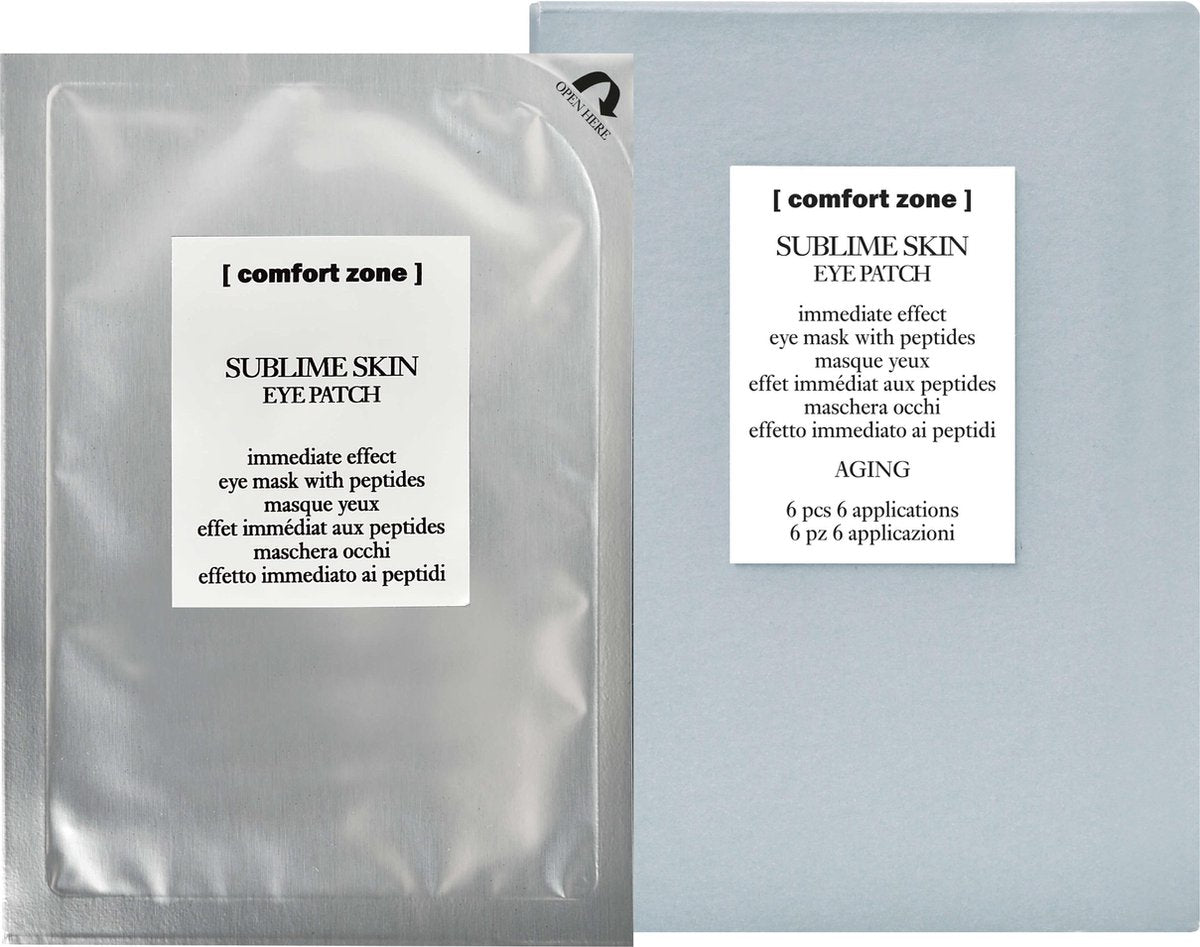 Comfort Zone Sublime Skin Immediate Effect Eye Mask 6 Units